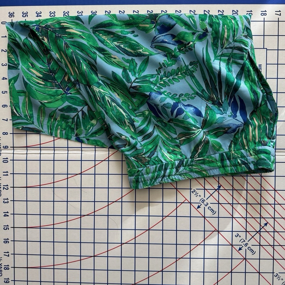 J. Jill Tropical Palm Shorts Blue Green 2X Vacation Summer Beach Cruise Resort - Picture 12 of 14